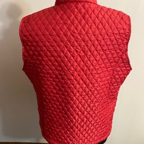 Blast Red Women Zip sleeveless vest, size XLarge - Picture 2 of 3